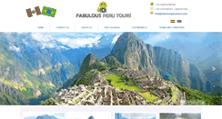 Desktop Screenshot of fabulousperutours.com